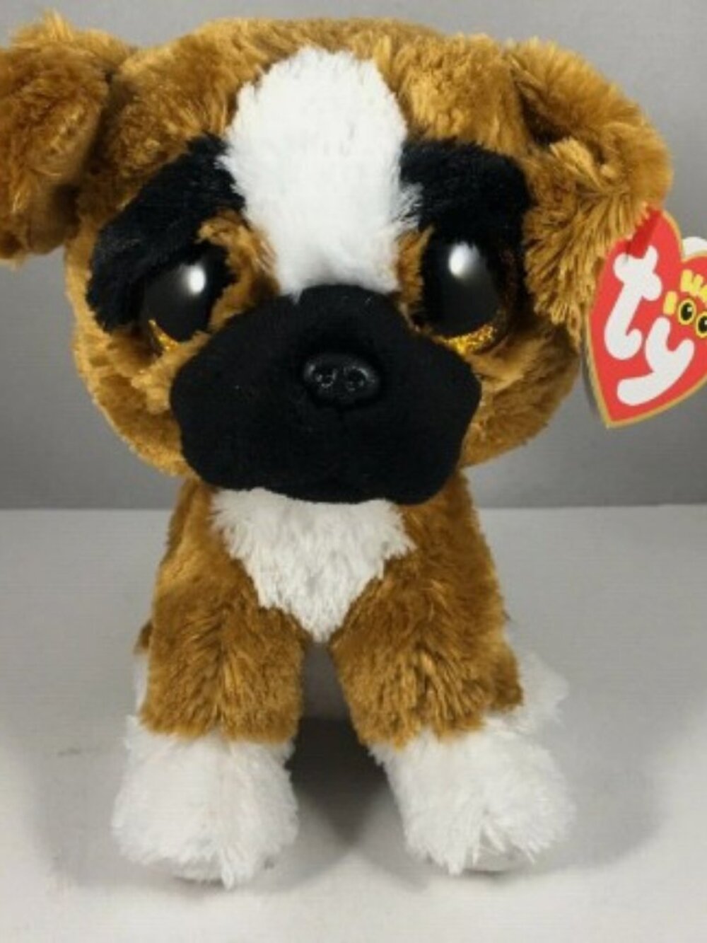 Ty Beanie Boos - BRUTUS the Boxer Dog 6" NEW  Plush Stuffed Animal Toy